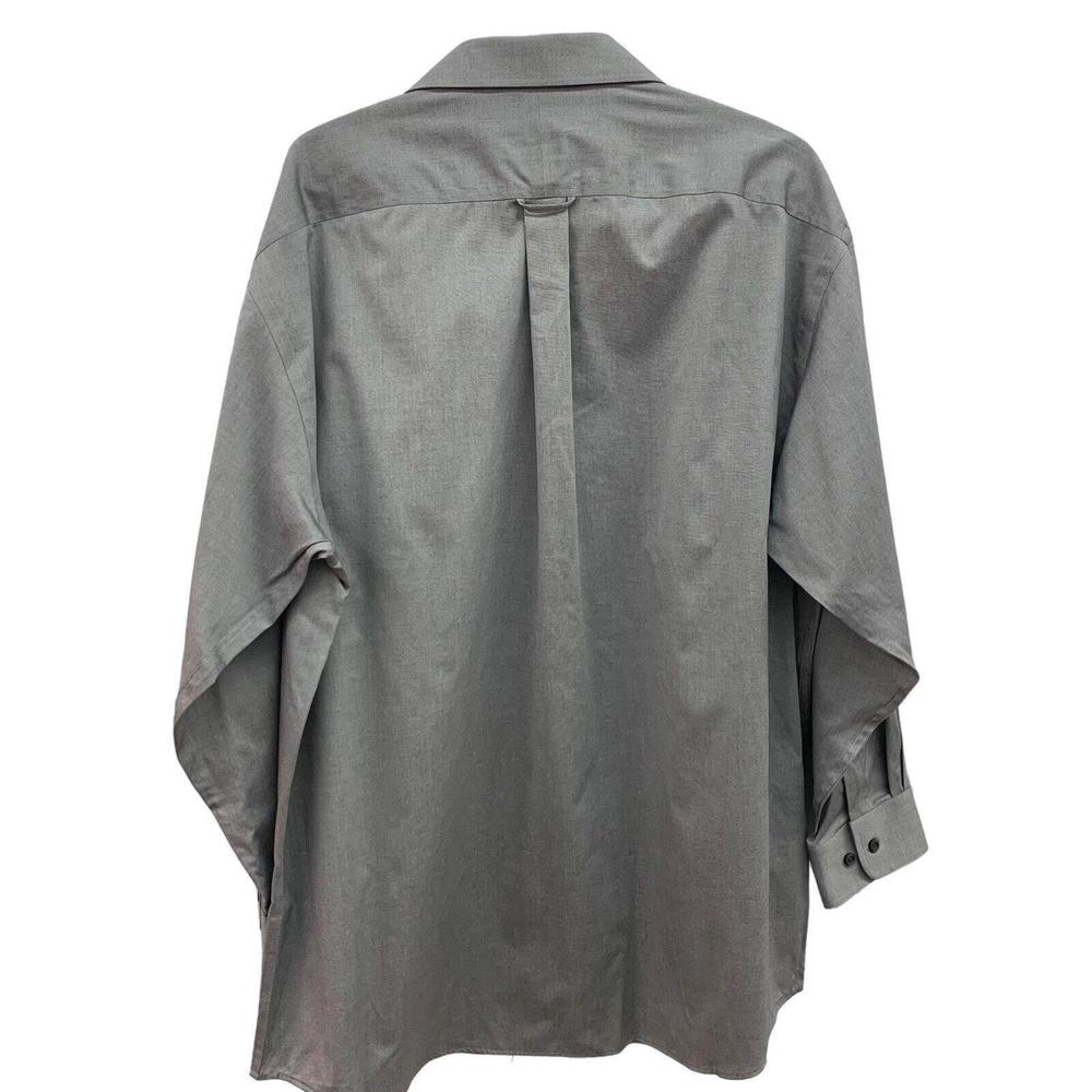Joseph Abboud Mens Gray Non Iron Long Sleeve Button Up Shirt Size 17.5 (32/33) - Picture 2 of 7